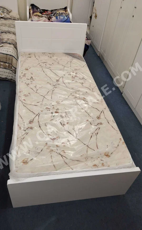 Beds - Single  - White  - Mattress Included