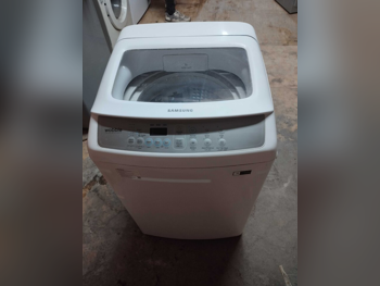 غسالة ملابس & الكل في واحد سامسونج \  غسالة تحميل علوي  أبيض
