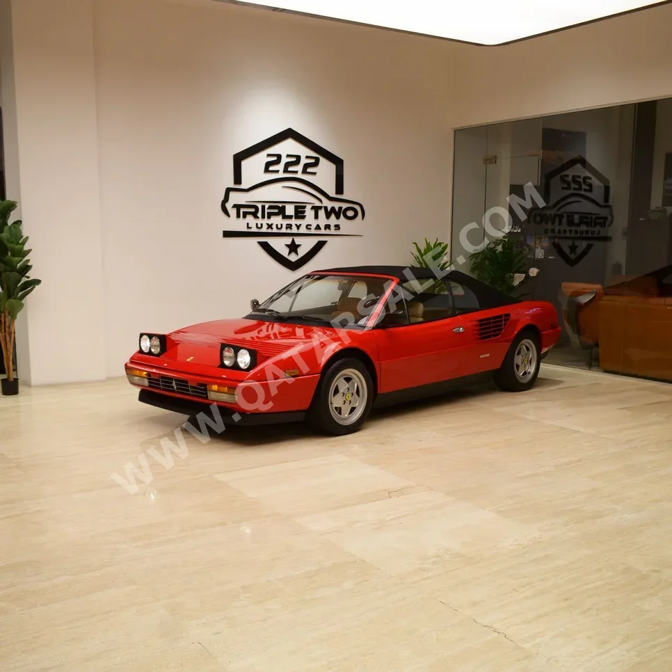 فيراري  مونديال  1987  عادي  60,000 كم  8 سلندر  دفع خلفي  كشف  أحمر