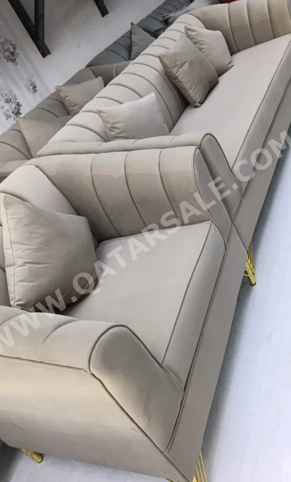 Sofas, Couches & Chairs Sofa Set  - Fabric  - Beige