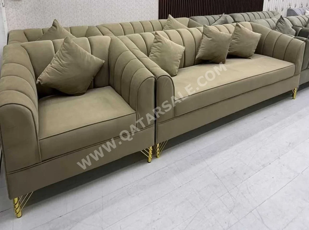 Sofas, Couches & Chairs Lifestyle  Sofa Set  - Fabric  - Brown