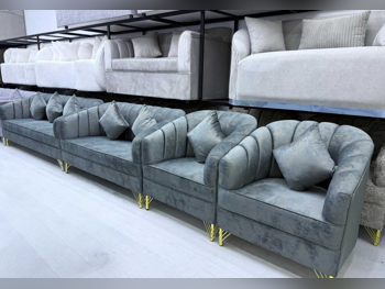 الأرائك والكنب والكراسي لايف ستايل  طقم كنب  - قماش  - متعدد الألوان