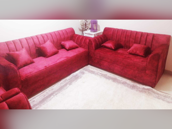 Sofas, Couches & Chairs Lifestyle  Sofa Set  - Fabric  - Red