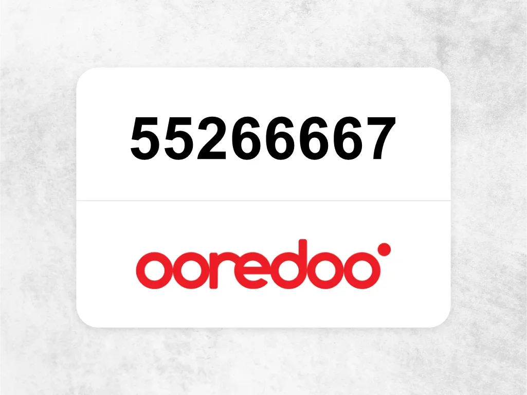 Ooredoo Mobile Phone  55266667