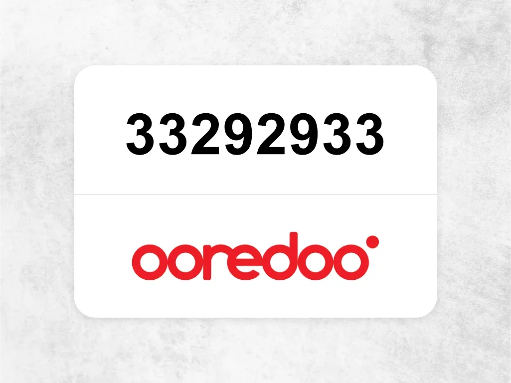 Ooredoo Mobile Phone  33292933