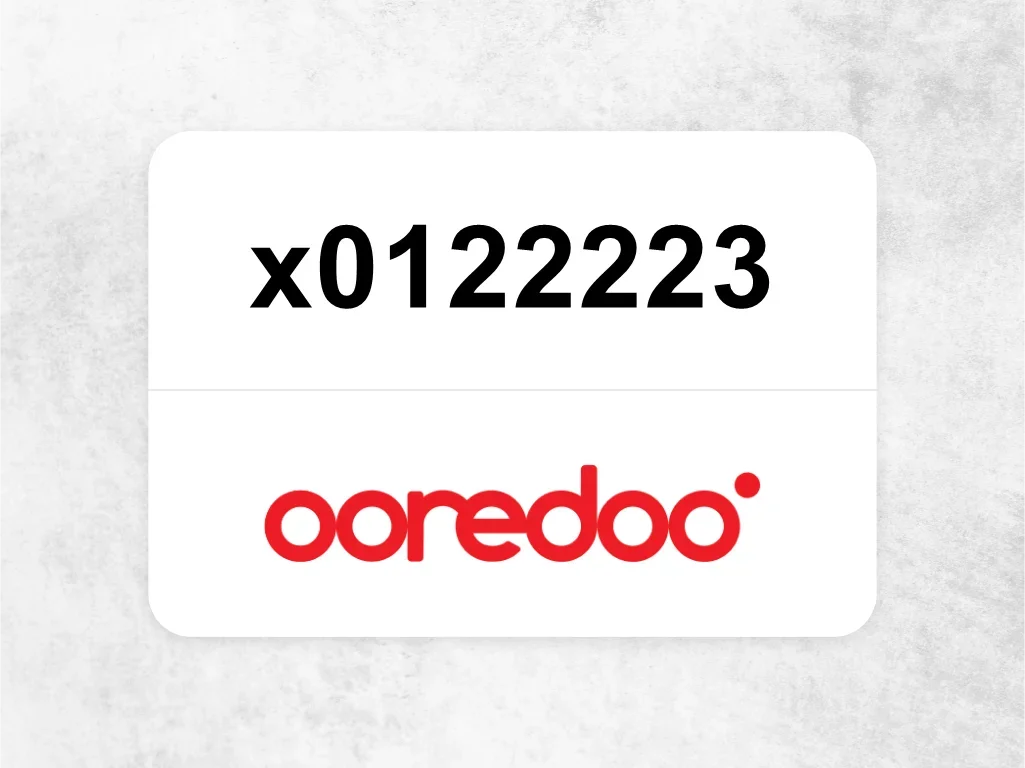 Ooredoo Mobile Phone  ‏x0122223