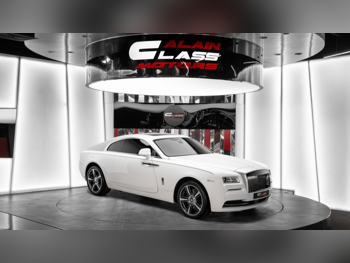 رولز - رويس  رايث  2014  اوتوماتيك  79,891 كم  12 سلندر  دفع كلي مستمر  كوبيه \ سبورت  أبيض وفضي