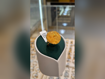 Gold Ring Kuwait Woman By Item ( Designers ) Without Stone Maintenance Warranty Free Shipping Yellow Gold 21k