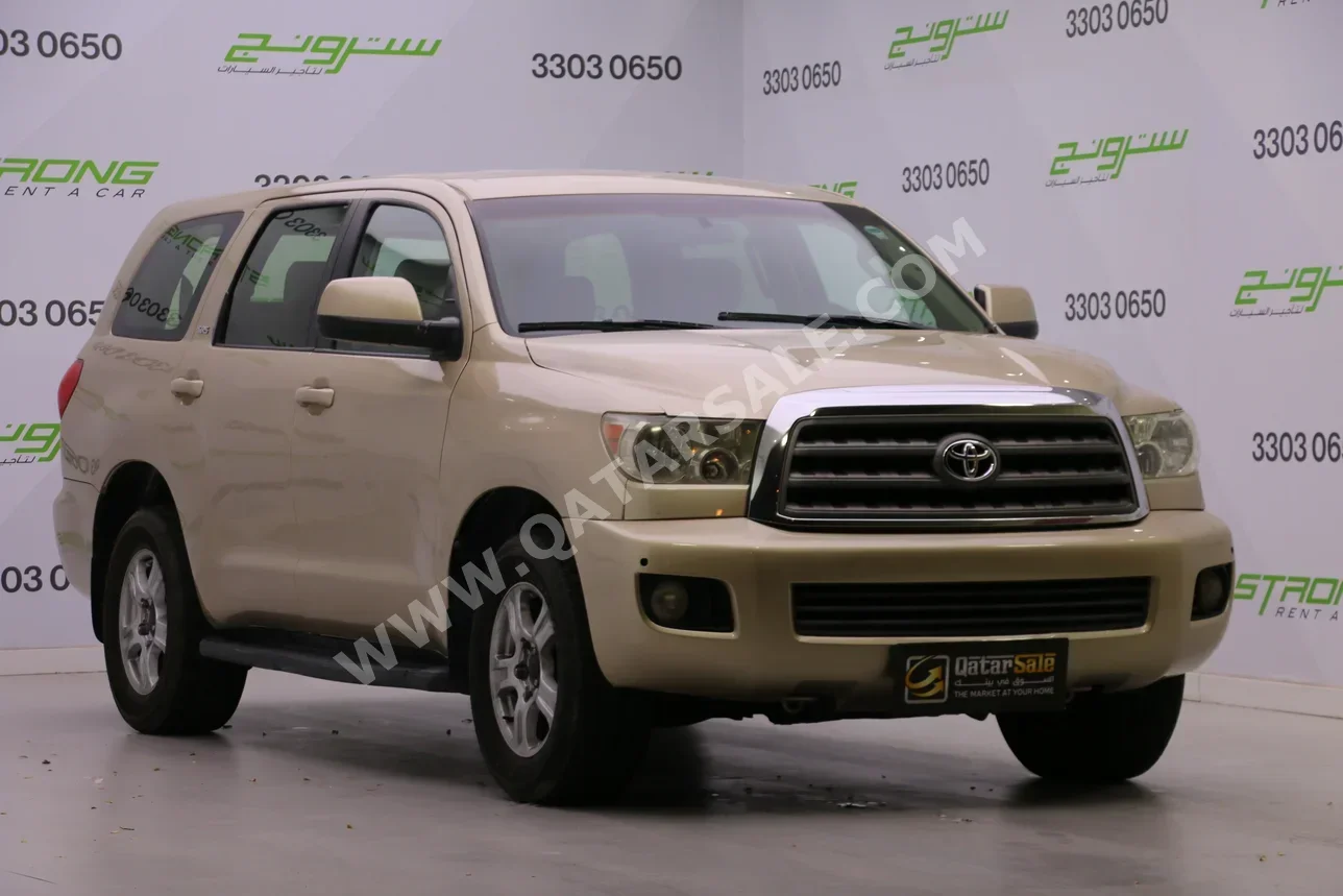 تويوتا  سكويا  2011  اوتوماتيك  232,000 كم  8 سلندر  دفع رباعي  اس يو في  ذهبي