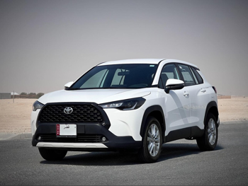 Toyota  Corolla  Cross Hybrid  2023  Automatic  88,000 Km  4 Cylinder  Four Wheel Drive (4WD)  SUV  White  With Warranty