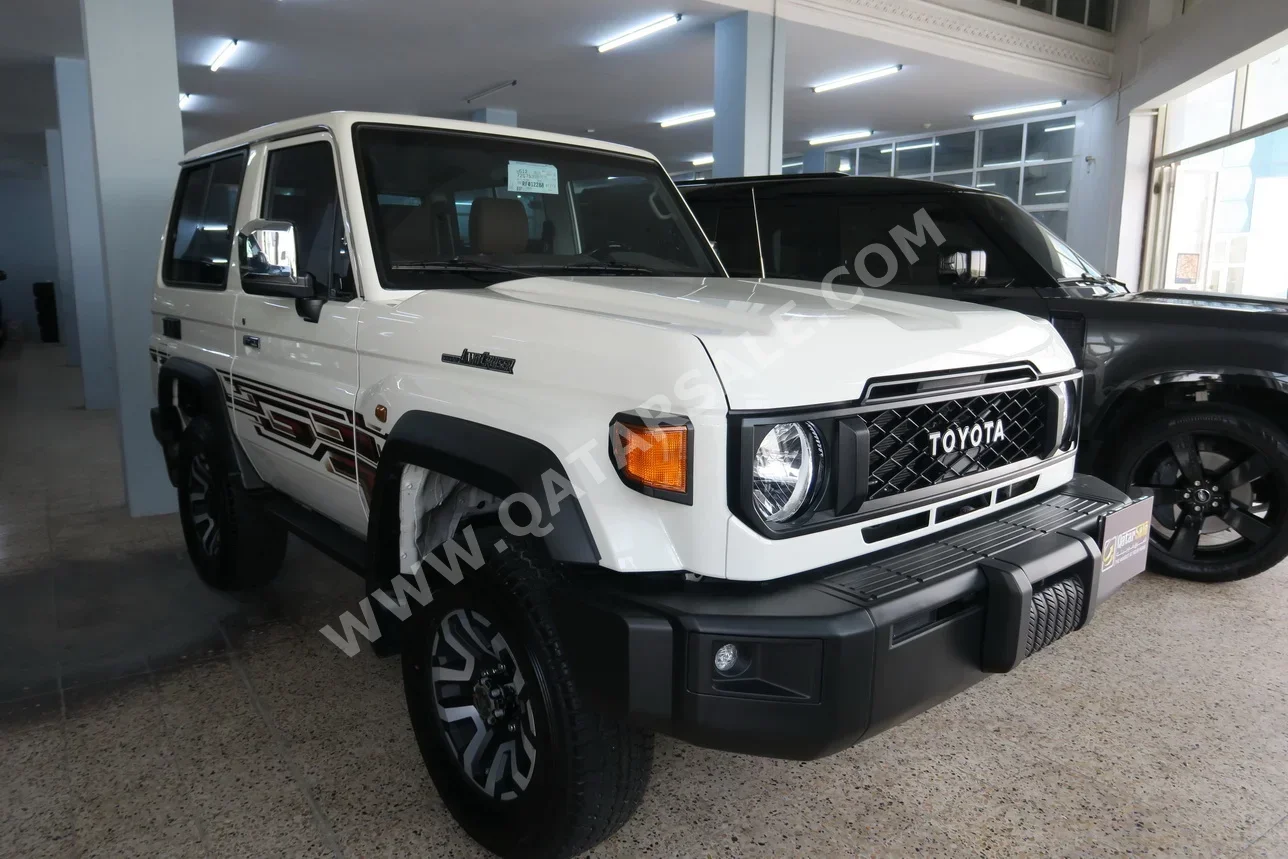 تويوتا  لاند كروزر  هارد توب  2024  اوتوماتيك  2,000 كم  6 سلندر  دفع رباعي  اس يو في  أبيض  تحت الضمان