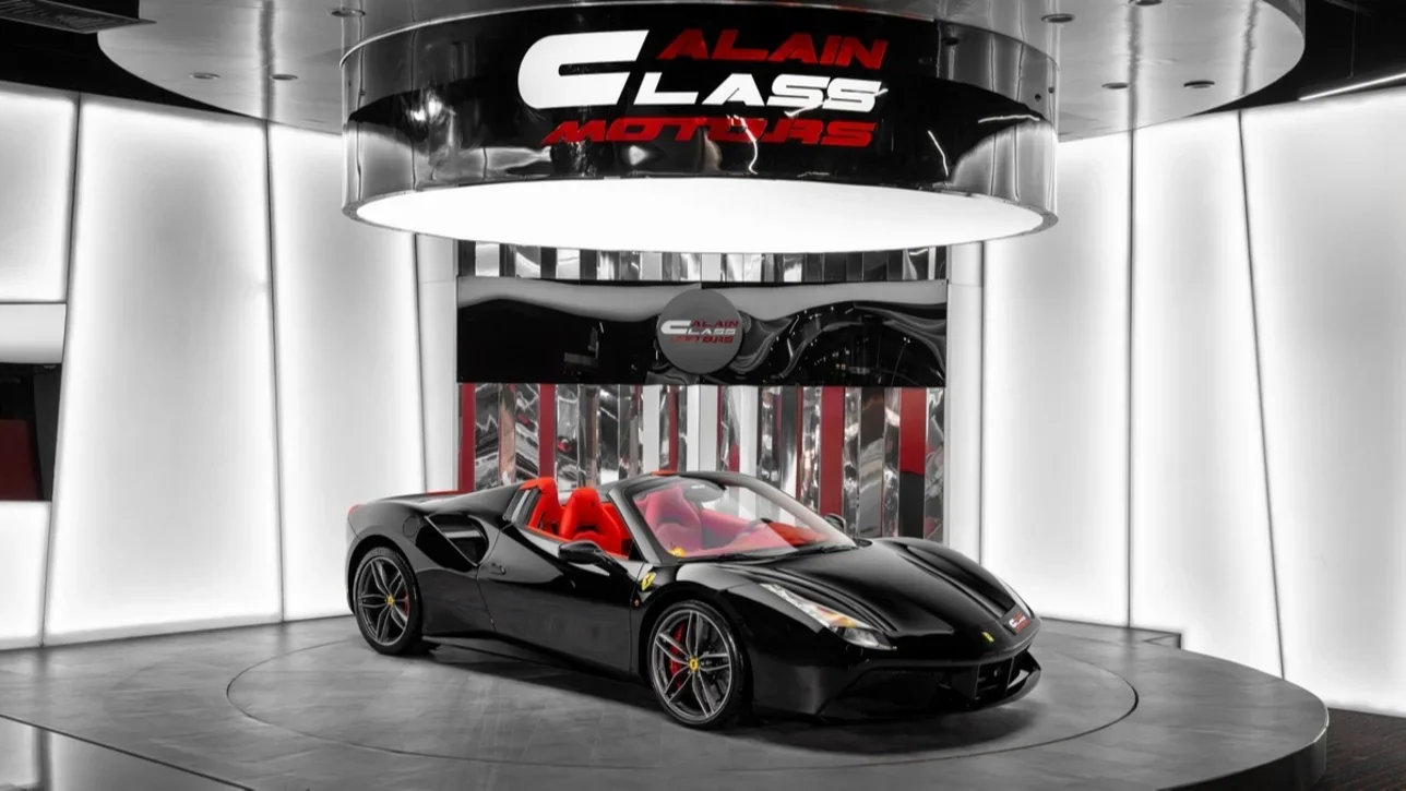 Ferrari 488 Spider 2016 Automatic 22,696 Km 8 Cylinder Rear Wheel Drive (RWD) Coupe / Sport Black