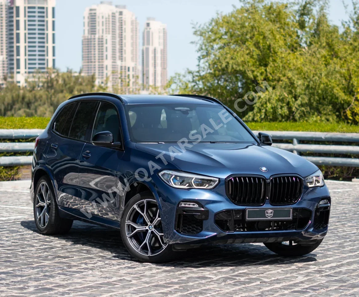 BMW  X-Series  X5 50i  2020  Automatic  89,000 Km  8 Cylinder  All Wheel Drive (AWD)  SUV  Blue  With Warranty