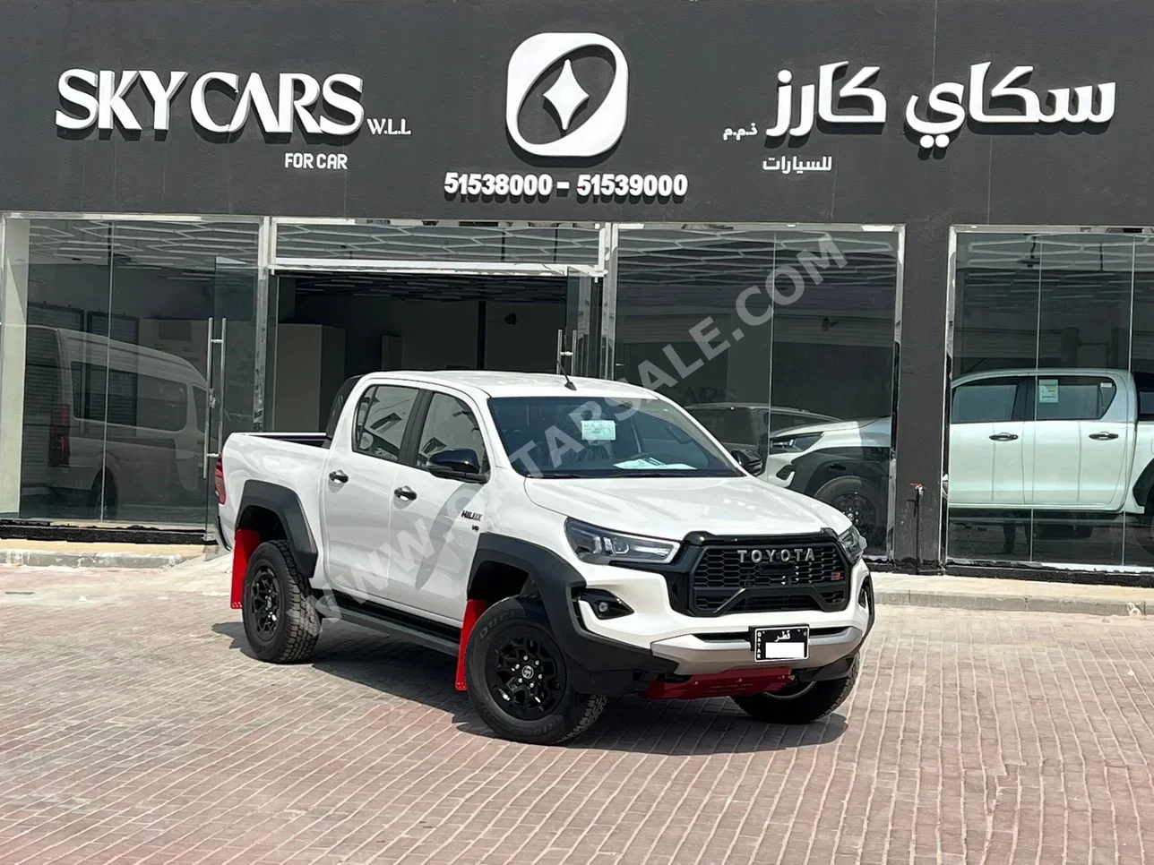 تويوتا  هاي لوكس  جي ار سبورت  2025  اوتوماتيك  0 كم  6 سلندر  دفع رباعي  بيكب  أبيض  تحت الضمان