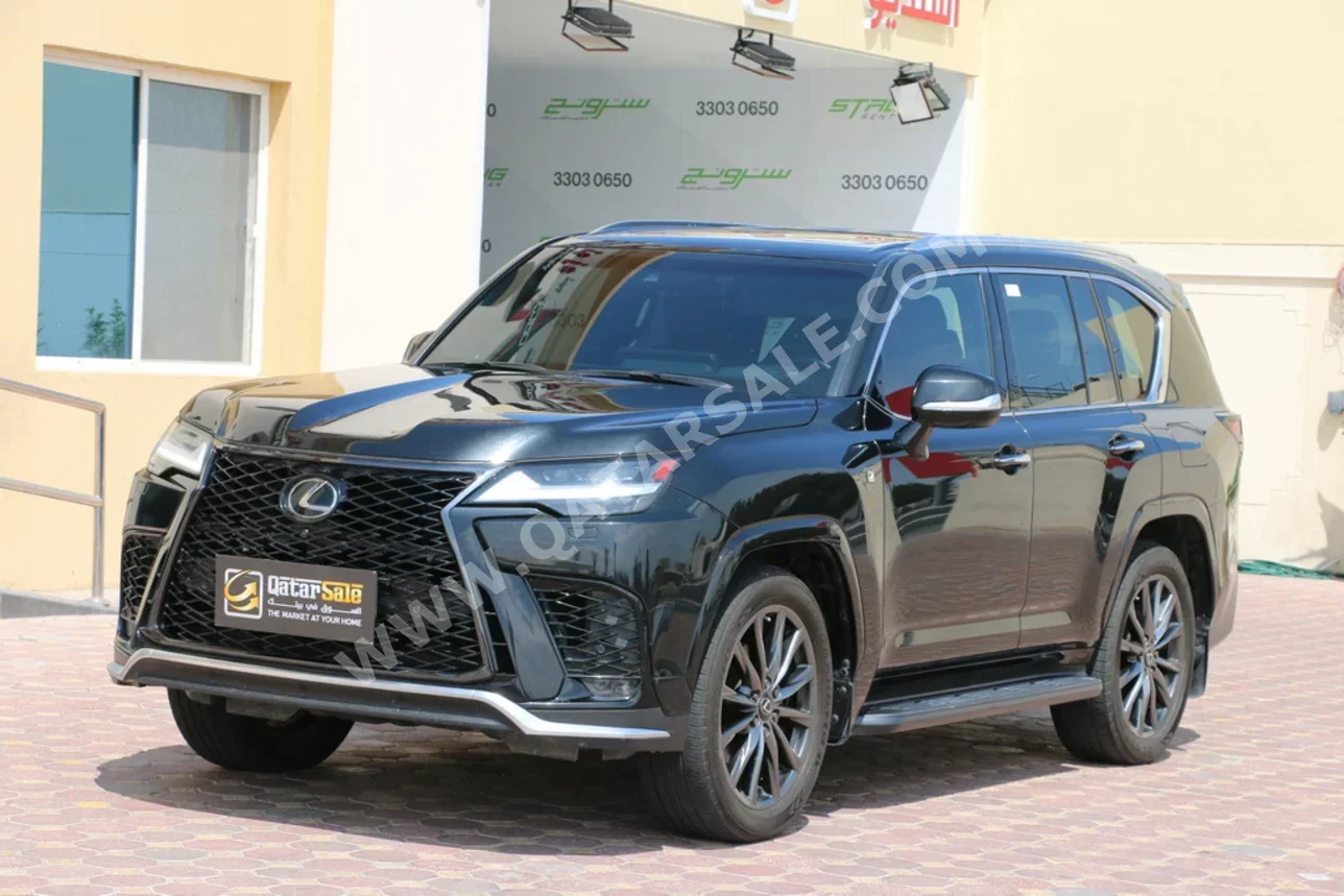 Lexus LX 600 F Sport 2022 Automatic 96,000 Km 6 Cylinder Four Wheel Drive (4WD) SUV Black