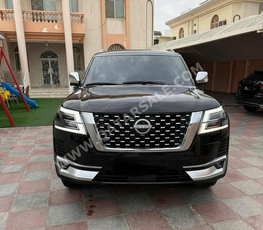 نيسان  باترول  بلاتنيوم  2023  اوتوماتيك  18,000 كم  6 سلندر  دفع رباعي  اس يو في  أسود  تحت الضمان