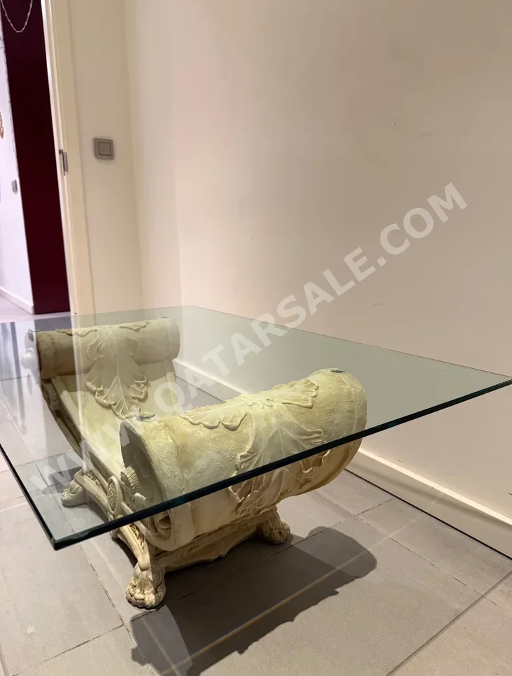 Tables & Sideboards Set of 3 Pieces - Glass - White