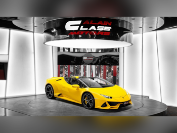 Lamborghini  Huracan  EVO  2024  Automatic  3,083 Km  10 Cylinder  All Wheel Drive (AWD)  Convertible  Yellow