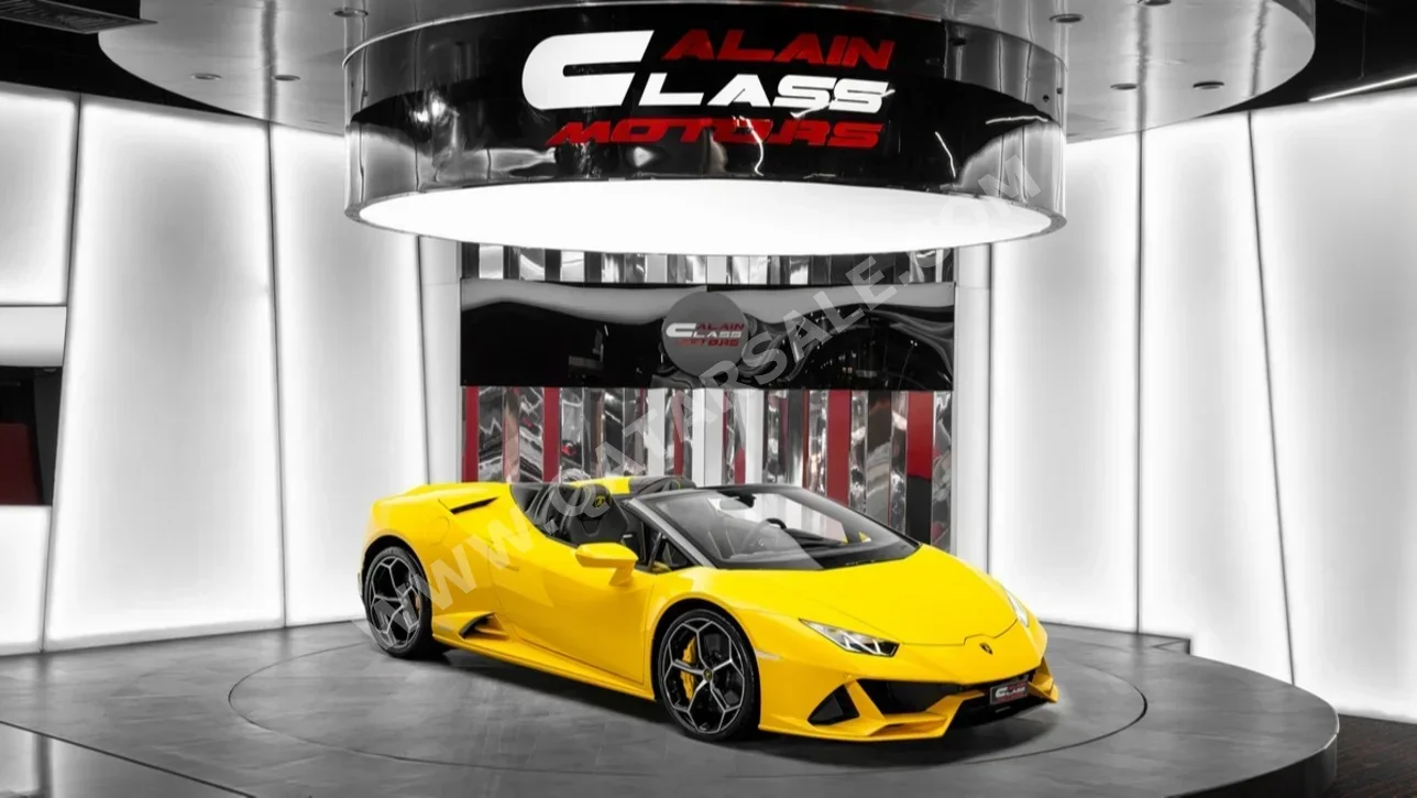 Lamborghini  Huracan  EVO  2024  Automatic  3,083 Km  10 Cylinder  All Wheel Drive (AWD)  Convertible  Yellow