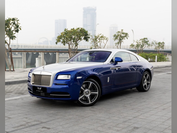 رولز - رويس  رايث  2014  اوتوماتيك  25,000 كم  12 سلندر  دفع كلي مستمر  كوبيه \ سبورت  ازرق