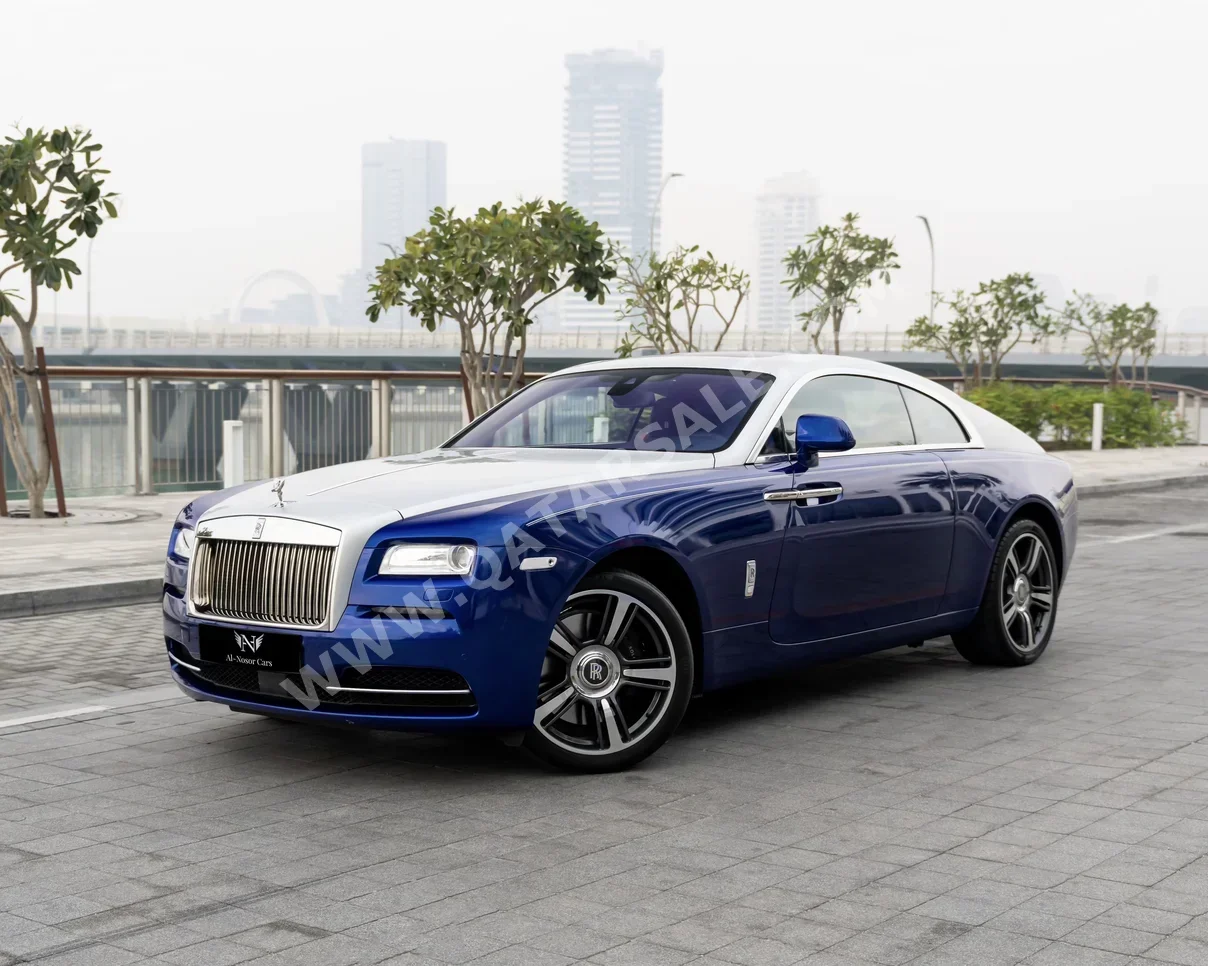 رولز - رويس  رايث  2014  اوتوماتيك  25,000 كم  12 سلندر  دفع كلي مستمر  كوبيه \ سبورت  ازرق