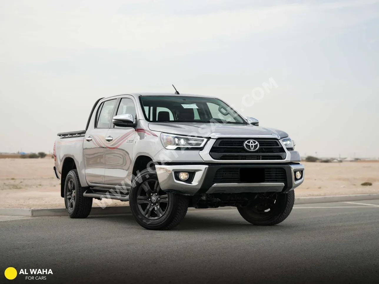 تويوتا هاي لوكس اس ار 5 2021 اوتوماتيك 27,000 كم 4 سلندر دفع رباعي بيكب فضي
