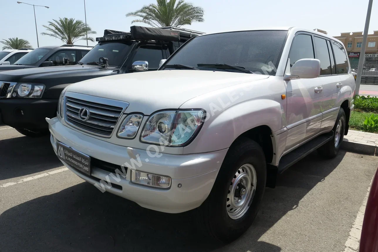 لكزس ال اكس 470 2007 اوتوماتيك 400,000 كم 8 سلندر دفع رباعي اس يو في أبيض