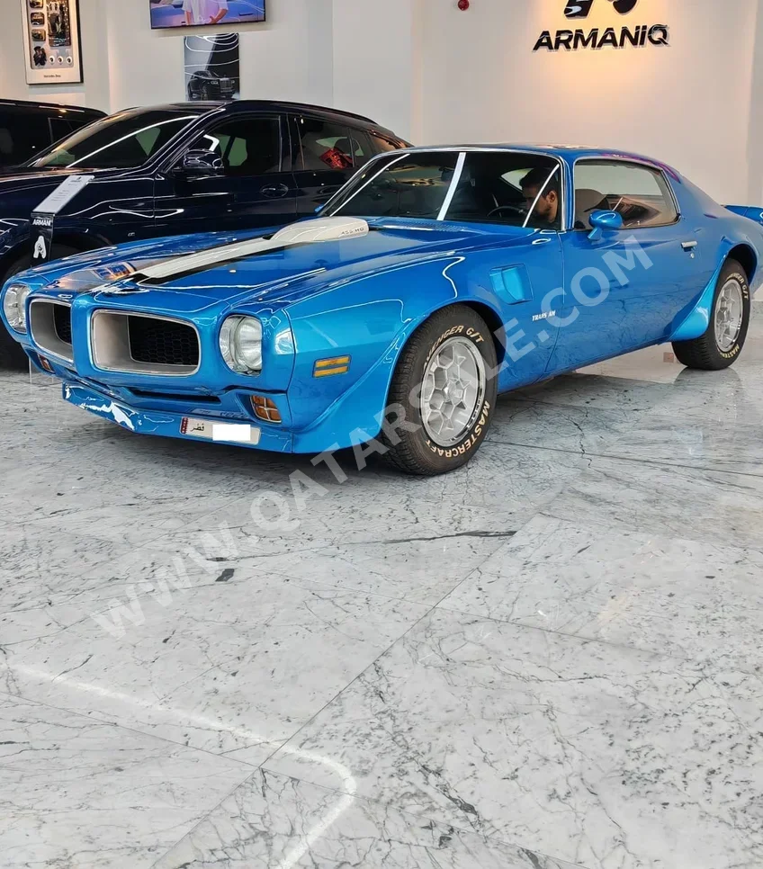 بونتياك ترانز ام 1972 اوتوماتيك 61,000 كم 8 سلندر دفع خلفي كوبيه \ سبورت ازرق