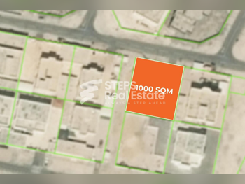 اراضي للبيع  في الوكرة  - الوكير  -المساحة 1,000 متر مربع