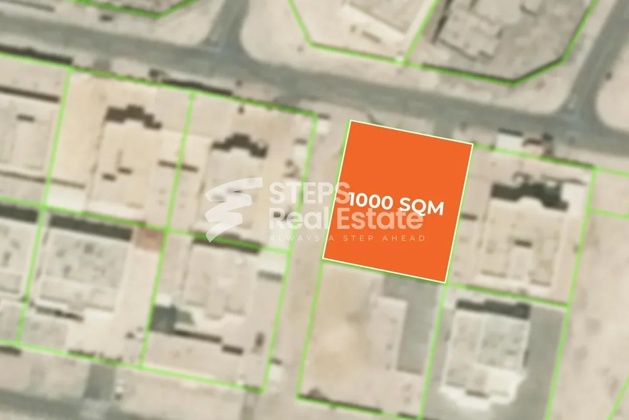 اراضي للبيع  في الوكرة  - الوكير  -المساحة 1,000 متر مربع