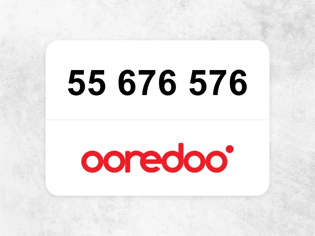 Ooredoo Mobile Phone  55 676 576