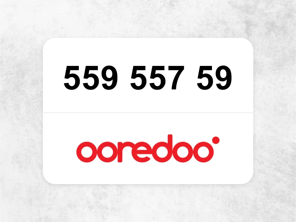Ooredoo Mobile Phone  559 557 59