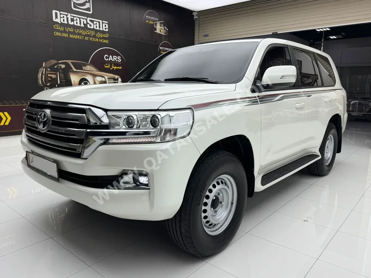 تويوتا لاند كروزر جي اكس ار 2021 اوتوماتيك 189,000 كم 6 سلندر دفع رباعي اس يو في أبيض