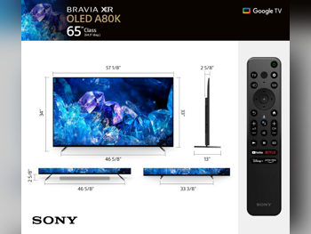 تلفاز سوني - 65 بوصة - 4 كي او الترا اتش دي - تلفاز ذكي - مع نظام صوتي