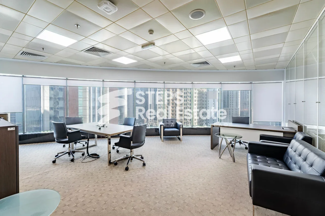 مكاتب تجارية - مفروشة بالكامل  - الدوحة  - الخليج الغربي