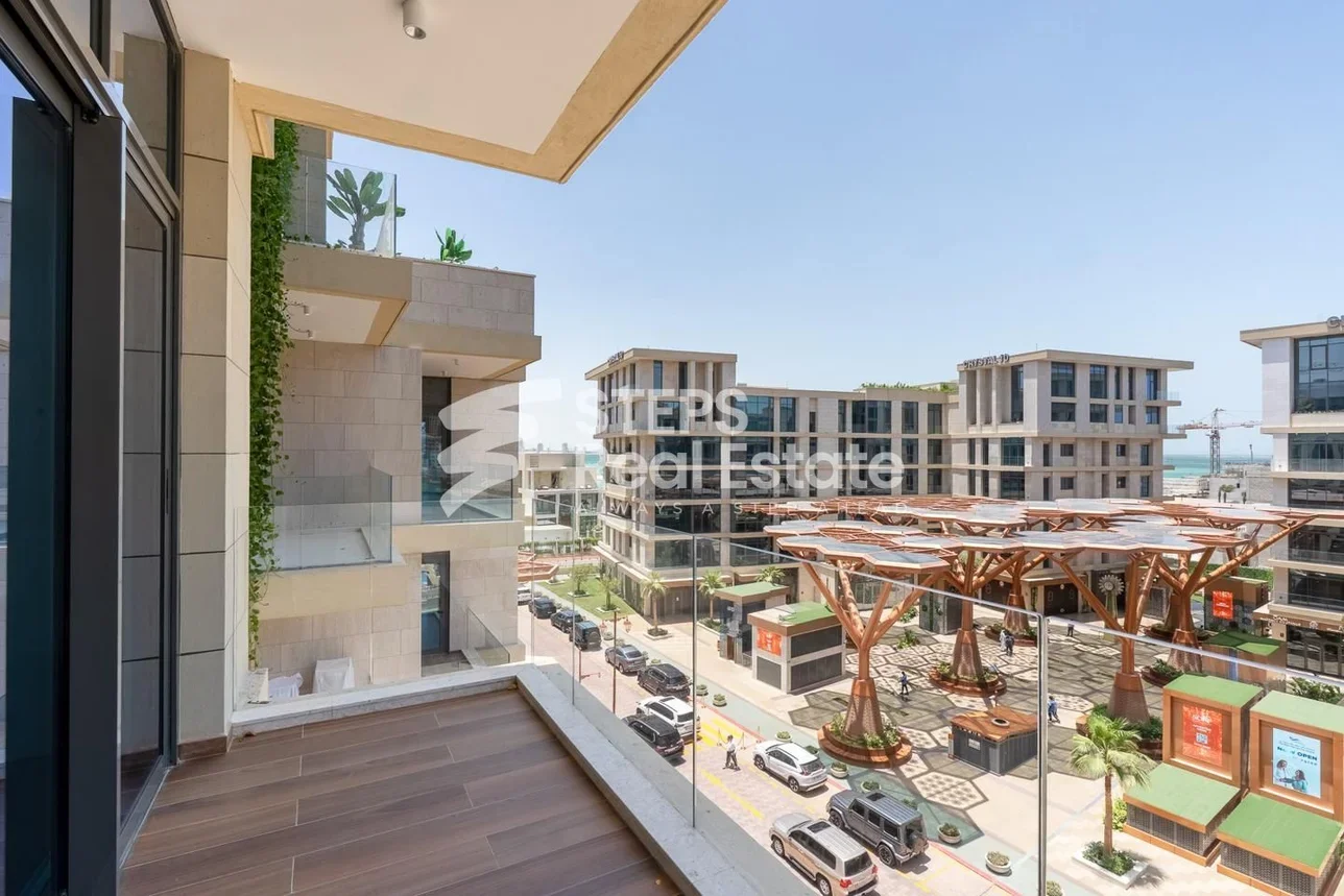 2 غرف نوم شقة للايجار في الدوحة - اللؤلؤة نصف مفروشة