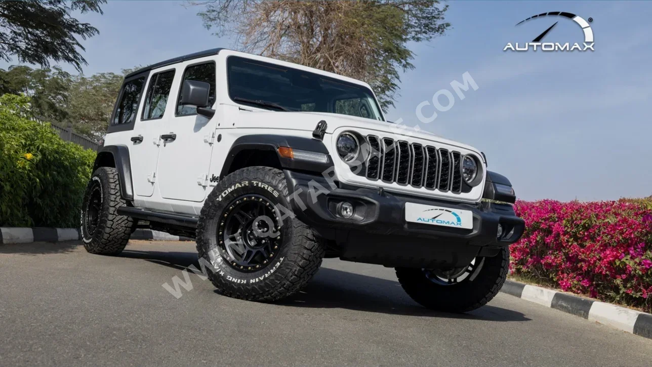 Jeep  Wrangler  Sport Plus  2025  Automatic  0 Km  4 Cylinder  Four Wheel Drive (4WD)  SUV  White  With Warranty