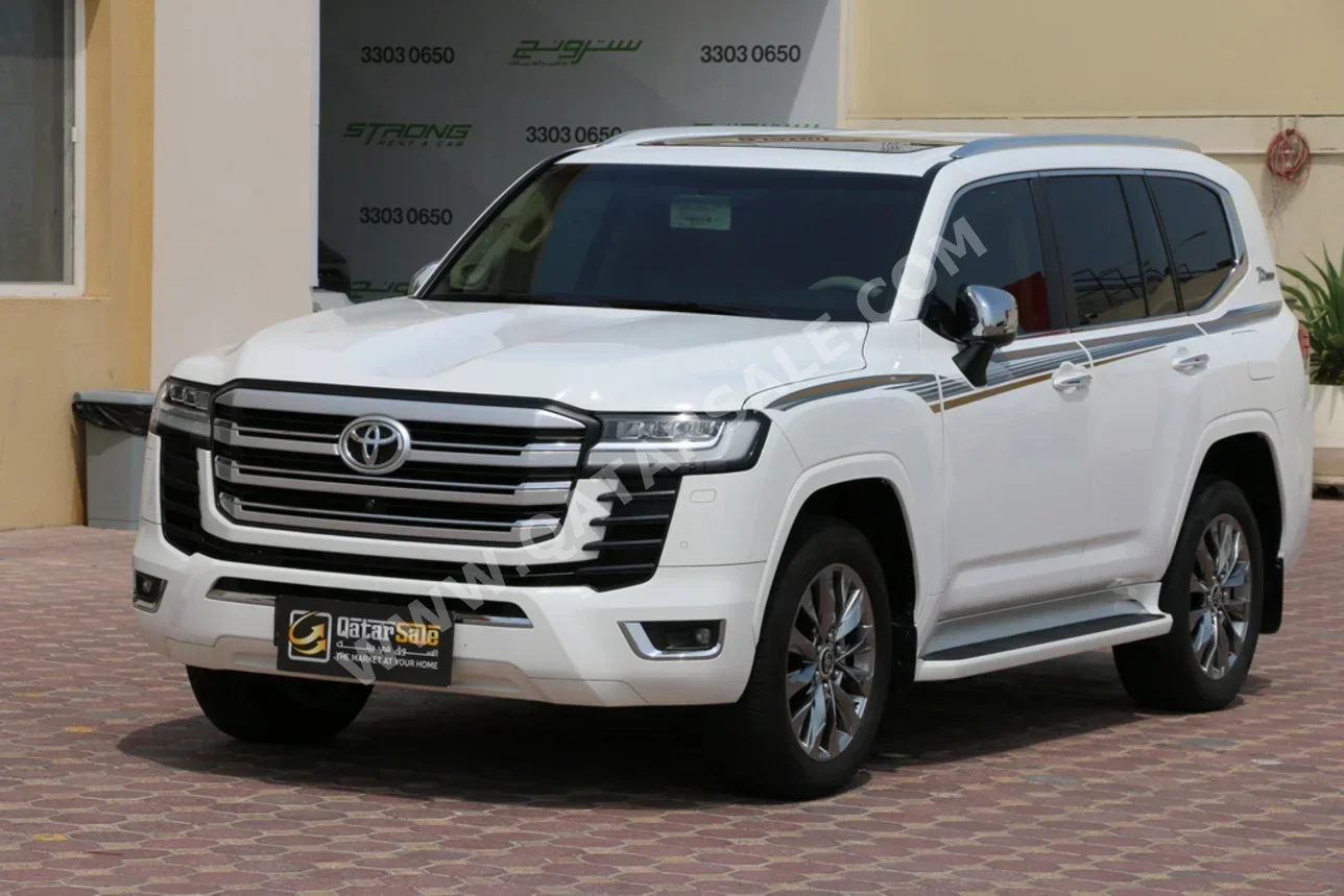 تويوتا لاند كروزر في اكس توين توربو 2022 اوتوماتيك 116,000 كم 6 سلندر دفع رباعي اس يو في أبيض تحت الضمان