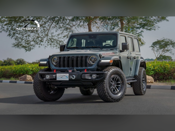 جييب  رانجلار  روبيكون  2025  اوتوماتيك  0 كم  4 سلندر  دفع رباعي  اس يو في  رمادي غامق  تحت الضمان