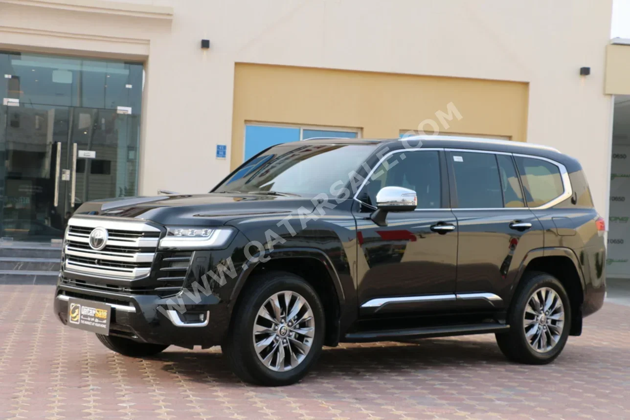 تويوتا لاند كروزر في اكس ار توين توربو 2024 اوتوماتيك 50,000 كم 6 سلندر دفع رباعي اس يو في أسود تحت الضمان