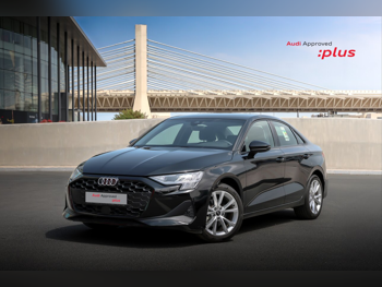 اودي  أي 3  1.4  2025  اوتوماتيك  0 كم  4 سلندر  سحب امامي  سيدان  أسود  تحت الضمان