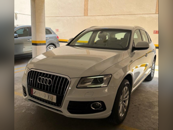 اودي  كيو 5  2.0 تي كواترو  2016  تبترونك  145,000 كم  4 سلندر  دفع كلي مستمر  اس يو في  أبيض