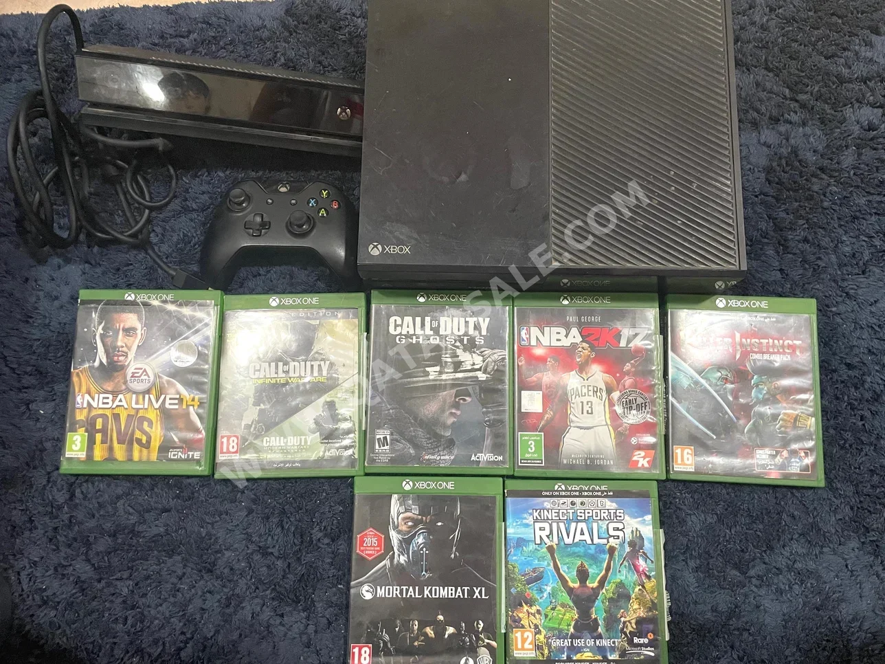 اجهزة العاب الفديو - مايكروسوفت  - اكس بوكس وان  -تشمل أجهز تحكم: 1