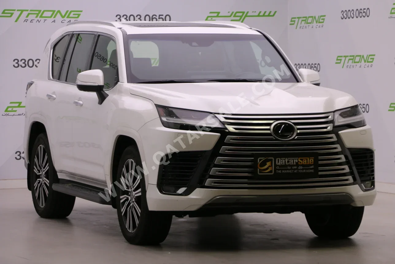 Lexus  LX  600 Luxury  2024  Automatic  87,500 Km  6 Cylinder  Four Wheel Drive (4WD)  SUV  White  With Warranty