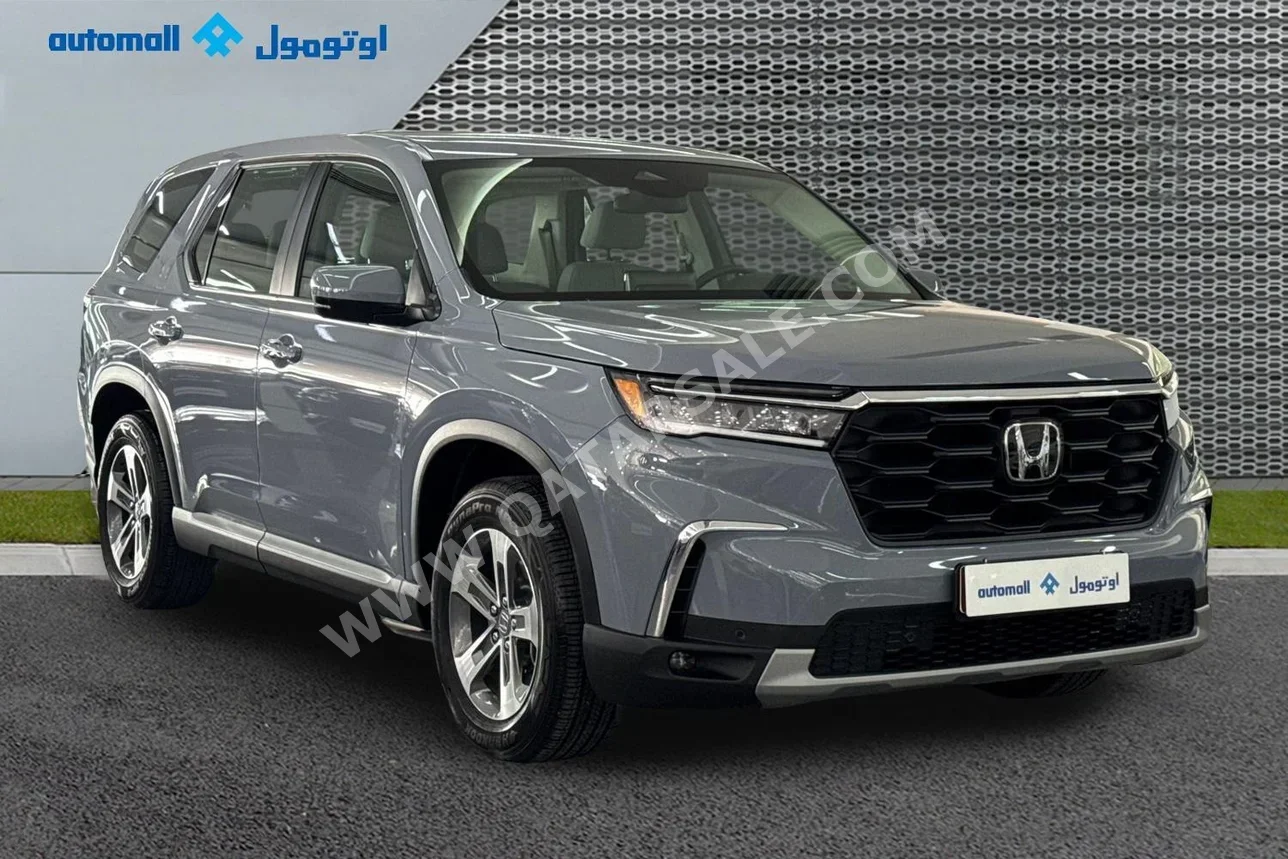 هوندا  بايلوت  اي اكس  2025  اوتوماتيك  6,574 كم  6 سلندر  سحب امامي  اس يو في  رمادي  تحت الضمان