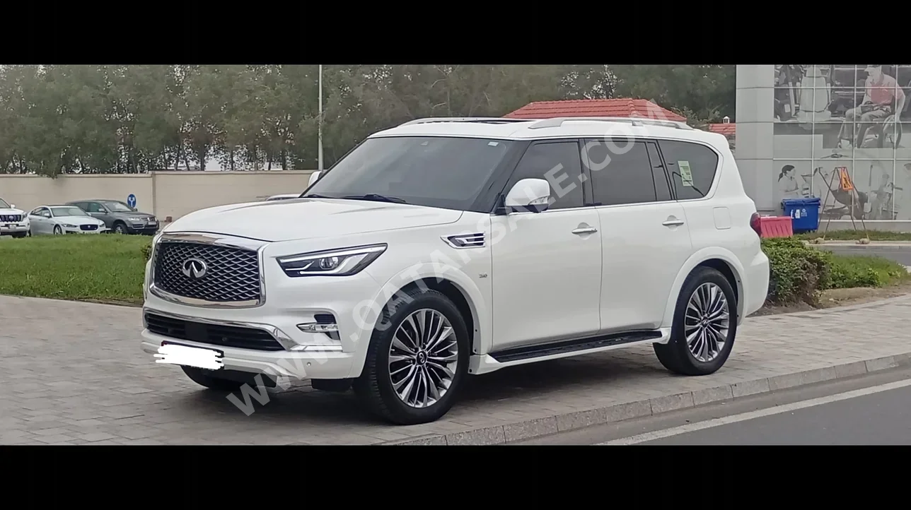 Infiniti QX 80 2020 Automatic 60,000 Km 8 Cylinder Four Wheel Drive (4WD) SUV White