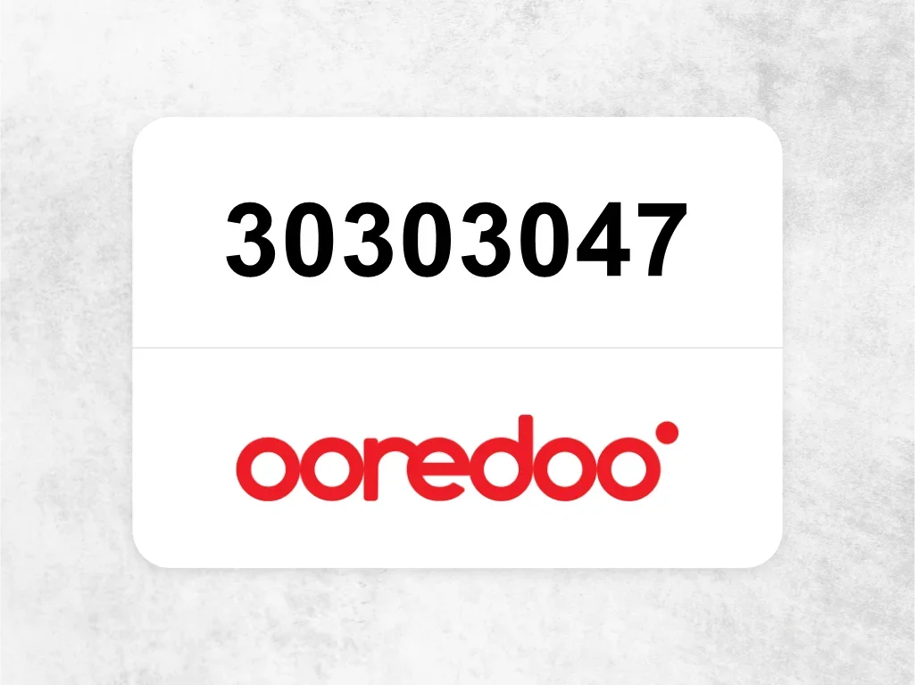 Ooredoo Mobile Phone  30303047
