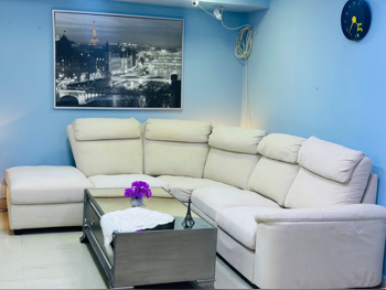 الأرائك والكنب والكراسي ايكيا كنبة زاوية - قماش - اللون البيج