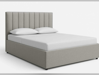 الأسّرة - كينج  - اللون الرمادي  - متضمنة المرتبة