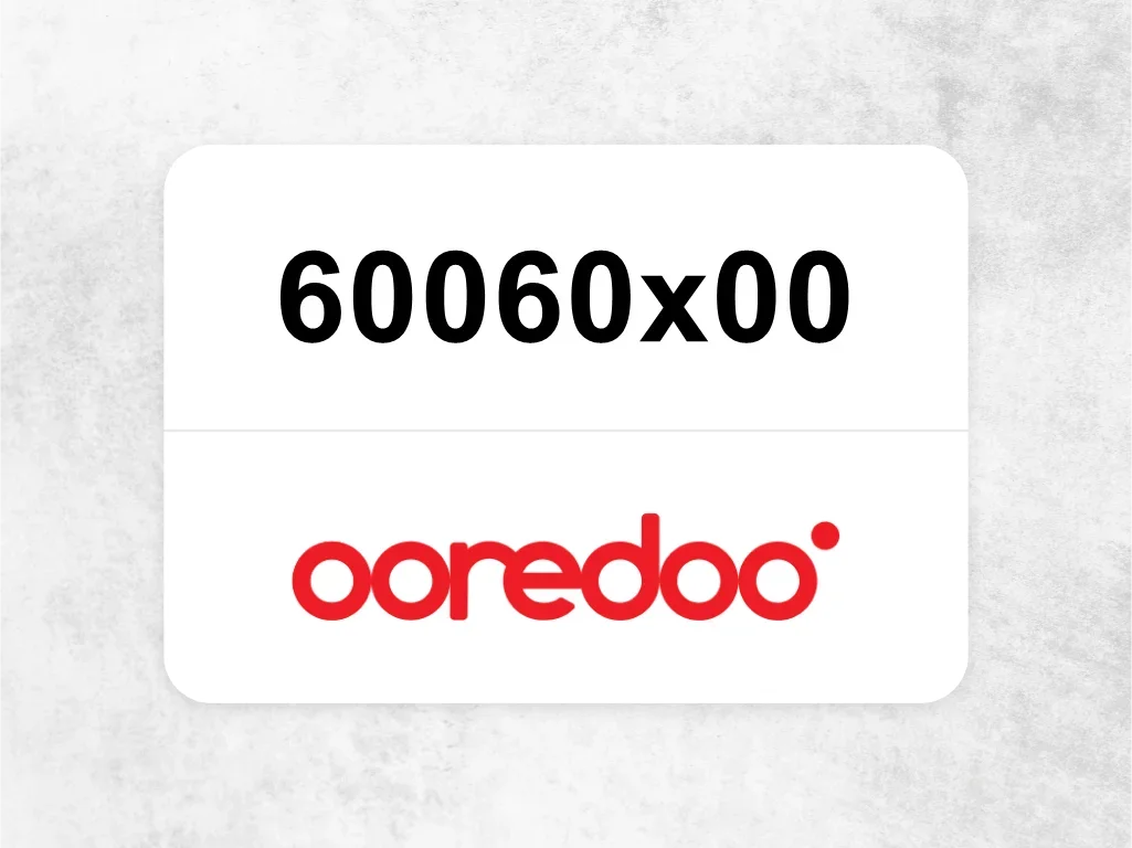 Ooredoo Mobile Phone  60060x00